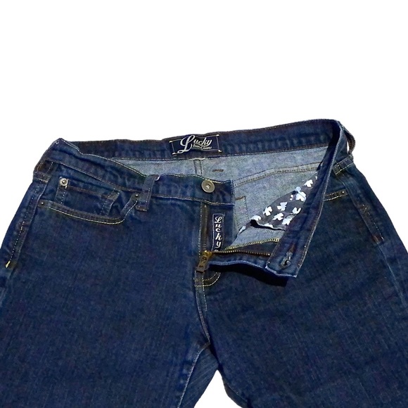 Lucky Brand Jeans Womens Sz 4 Bootcut Vineland Sweet N Low Blue Denim Embroidery - Picture 5 of 14